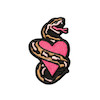 پچ گلدوزی مار و قلب | Heart & Snake