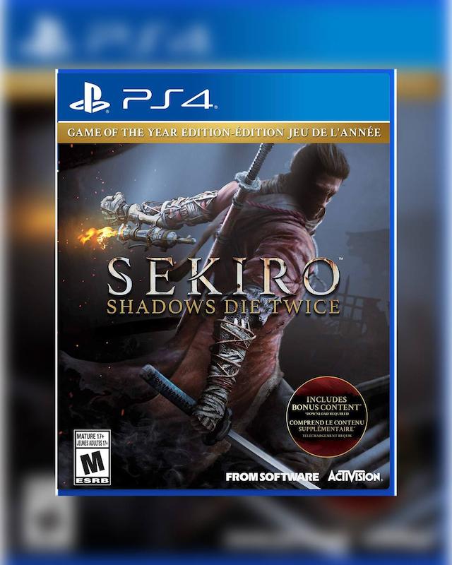 Sekiro Shadow Die Twice Game Of The Year 