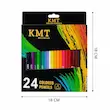 مداد رنگی KMT مدل Colored Pencils – بسته ۲۴ رنگ