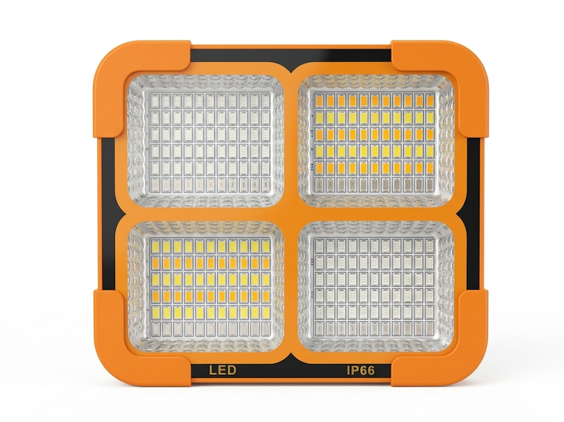 چراغ خورشیدی سولار + پاور بانک LED مدل YW-SE04 توان 100 وات