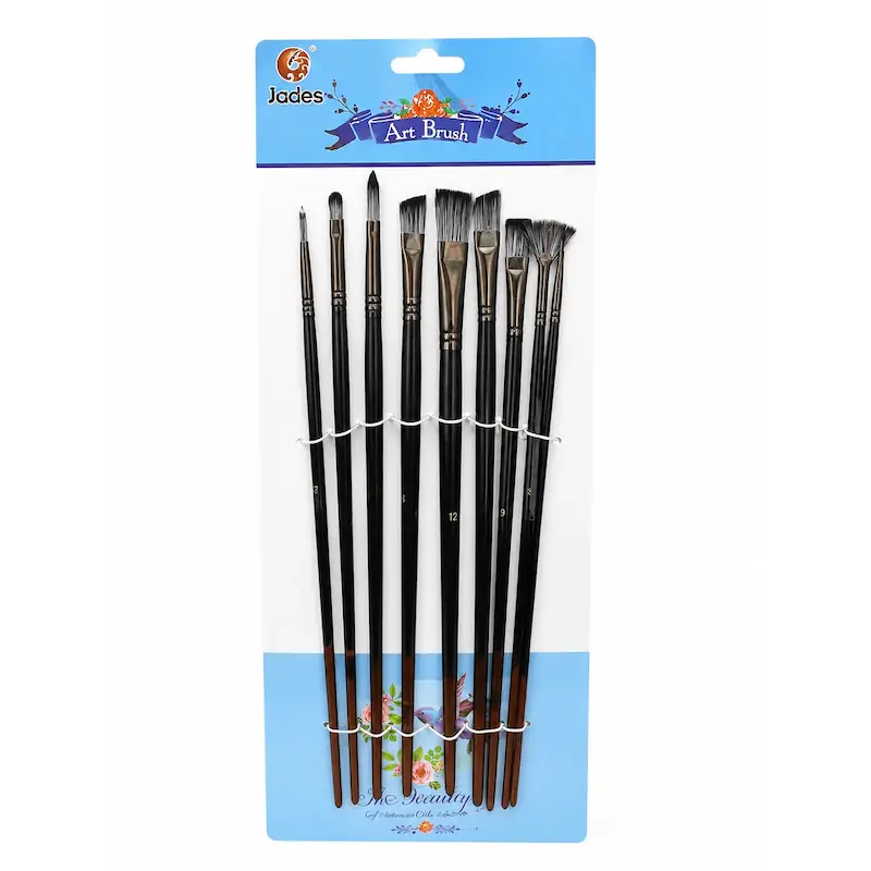 ست ۹ عددی قلم‌مو نقاشی Jades Art Brush