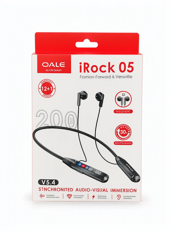 هندزفری گردنی بلوتوثی OALE مدل iRock 05 – تکنولوژی Air Conduction