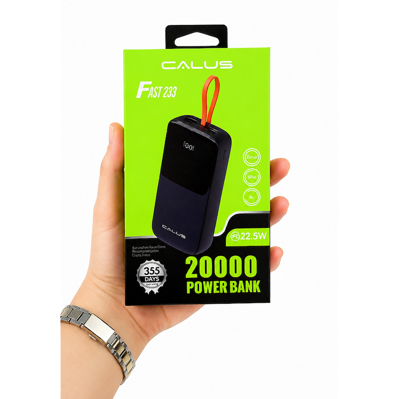 پاور بانک کالوس 20000 میلی آمپر مدل فست شارژ