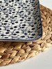 بشقاب مربعی دنی هوم طرح گل سرمه ای / BA30
