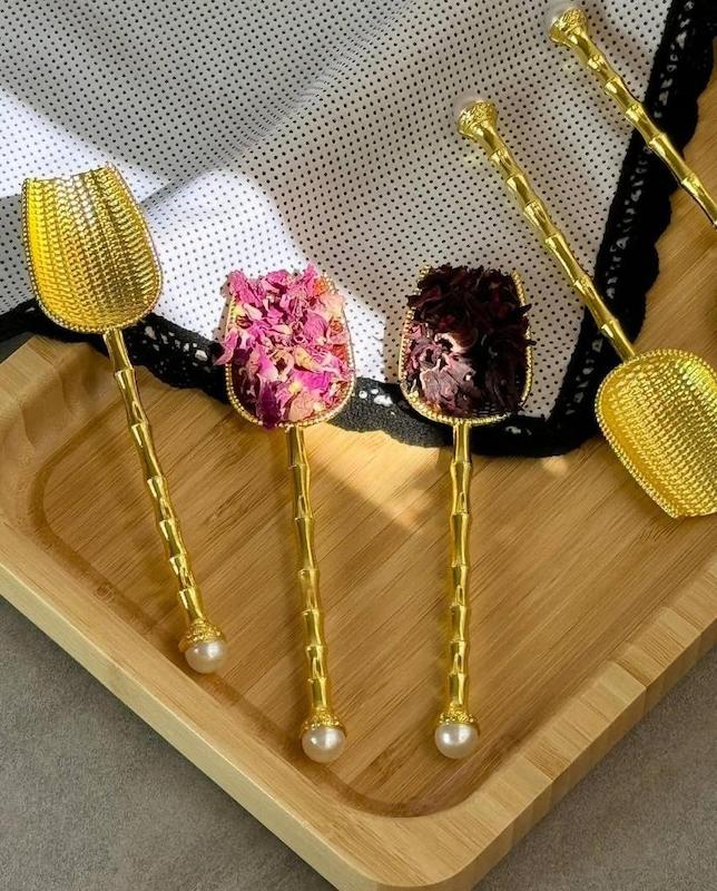 پیمانه قهوه و چای مرواریدی در دو رنگ 