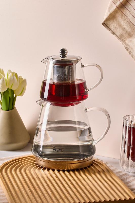 کتری و قوری پیرکس زیر استیل / ۱۵۷