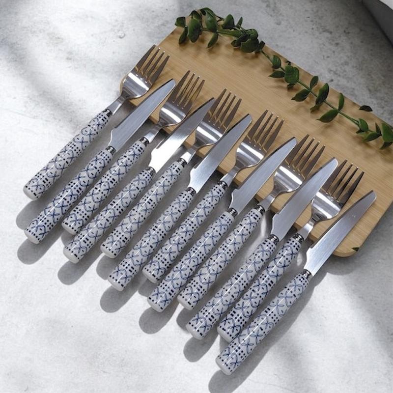 کارد و چنگال دنی هوم طرح دار / MJ159