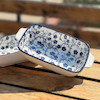 مرغ خوری دسته دار کوچک دنی هوم طرح گل سرمه ای / BA25