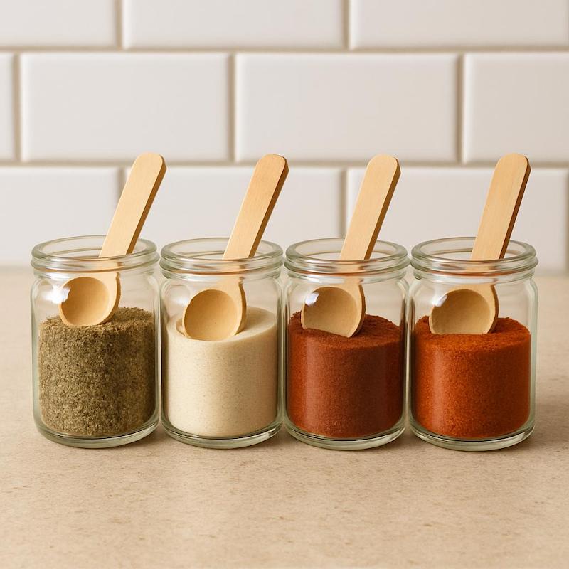 پیمانه ادویه چوبی مینی 