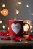 ماگ  سرامیکی طرح قلب BE MINE  