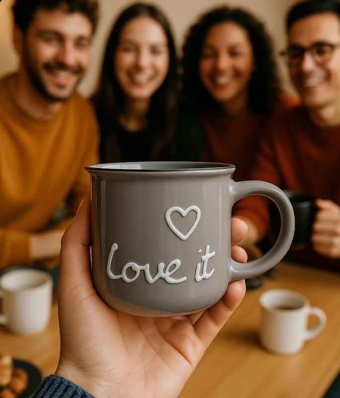 ماگ سرامیکی طرح دار LOVE IT 