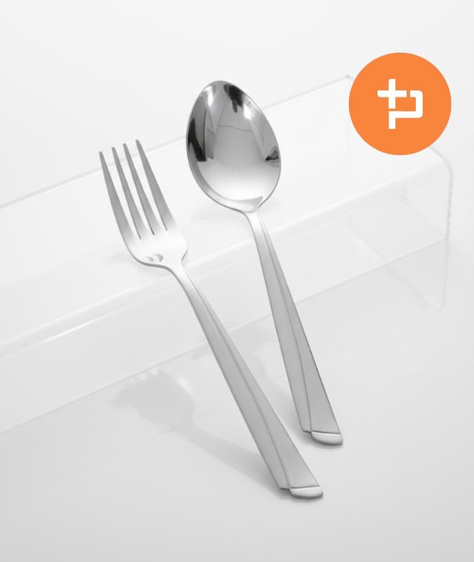 ست قاشق و چنگال استیل طرحدار یونیک (unique) 