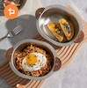 تابه استیل سیلور دسته چوبی