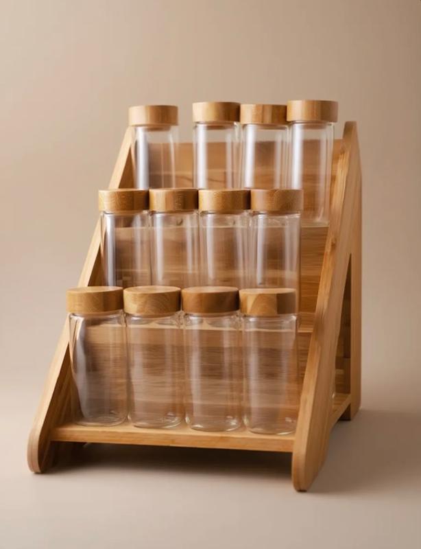 استند ادویه بامبو 12 عددی