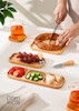 مزه خوری مستطیل سه خانه چوبی 
