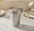 لیوان دمنوش درب استیل 