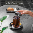 لیوان دمنوش درب استیل 