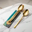 ست قاشق و چنگال استیل طلایی 