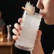 لیوان شربت خوری طرحدار بلند DELI