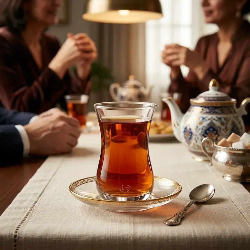 استکان کمرباریک ساده پاشاباغچه ترکی