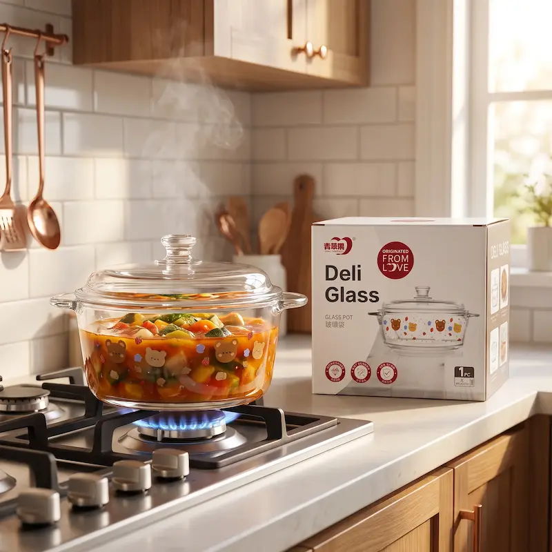 قابلمه پیرکس طرح خرسی DELI