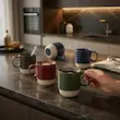ست چهار عددی ماگ سرامیکی رنگی دنی هوم 