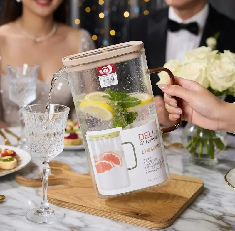 پارچ مستطیلی دسته عسلی DELI