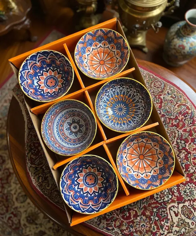ست ۶ عددی پیاله سرامیکی مراکشی