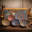 ست ۵ عددی سرامیکی مراکشی همراه پک‌کادویی