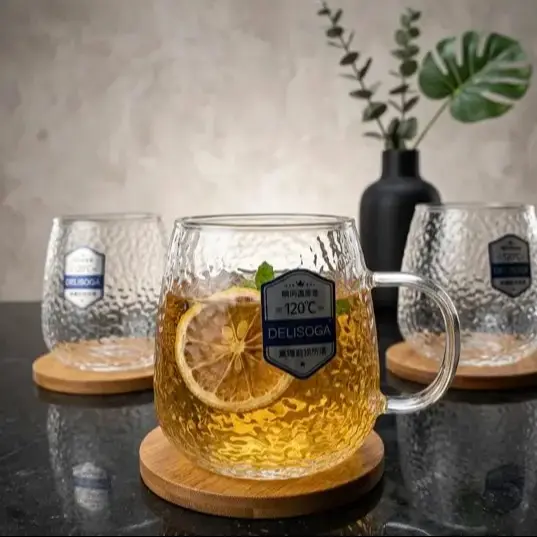 لیوان 5 عددی پیرکس طرح یخی 
