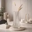 گلدان شیشه ای مدل بلند 
