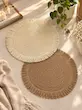 زیر بشقابی طرح حصیری دایره ای 