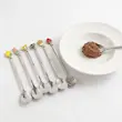 قاشق ۶ عددی دسر خوری استیل سیلور آویزدار 