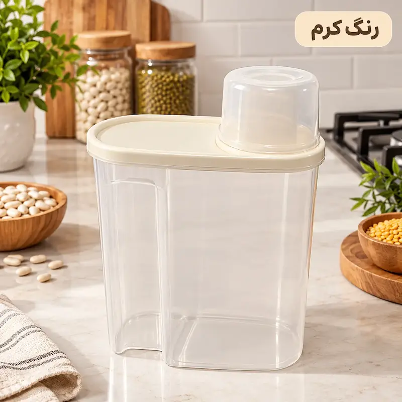 جا حبوباتی به همراه پیمانه