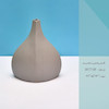 گلدان سرامیکی بادامی کوچک-SR17148