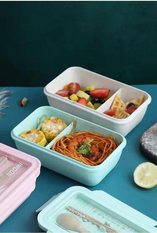 ظرف غذای 2خانه - launch box -میل 1100