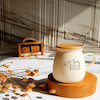 ماگ گربه درب چوبی 