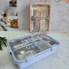 ظرف غذا بنتو 900 میل سه تیکه-bento