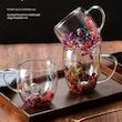 لیوان دوجداره گل دار-001