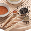 پیمانه استیل سیلور دسته چوب در 3سایز