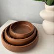 کاسه خمره ای 3عددی چوبی 