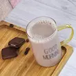 لیوان good morning دسته طلایی در 2سایز