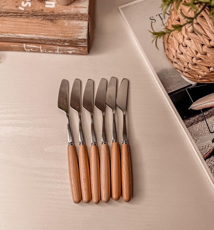 کارد کره خوری دسته بامبو / mj42