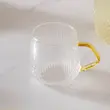لیوان الماسی دسته عسلی 