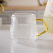 لیوان الماسی دسته عسلی 