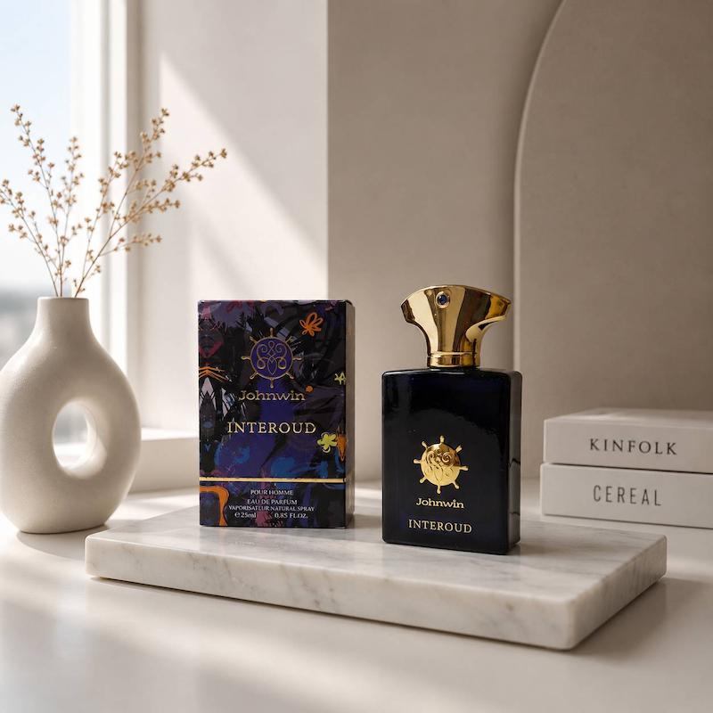 ادکلن مردانه Amouage Interlude 25ml برند Johnwin /  آمواج اینترلود جانوین