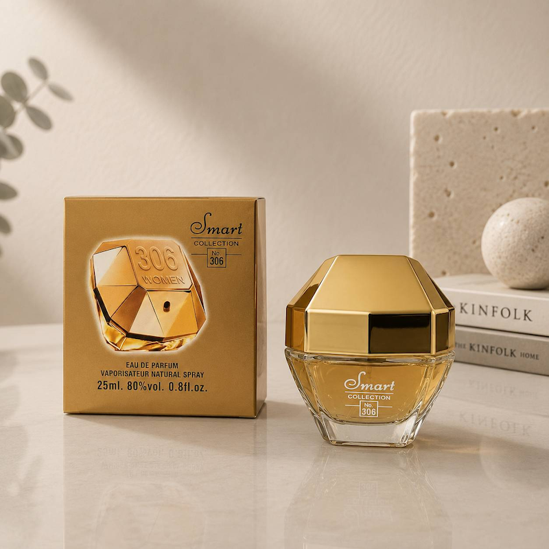 ادکلن زنانه Paco Rabanne Lady Million 25ml برند Smart Collection کد 306 /  پاکو رابان لیدی میلیون اسمارت کالکشن