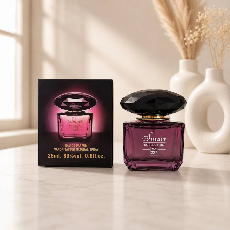ادکلن زنانه Versace Crystal Noir 25ml برند Smart Collection کد 227 /  ورساچه کریستال نویر اسمارت کالکشن