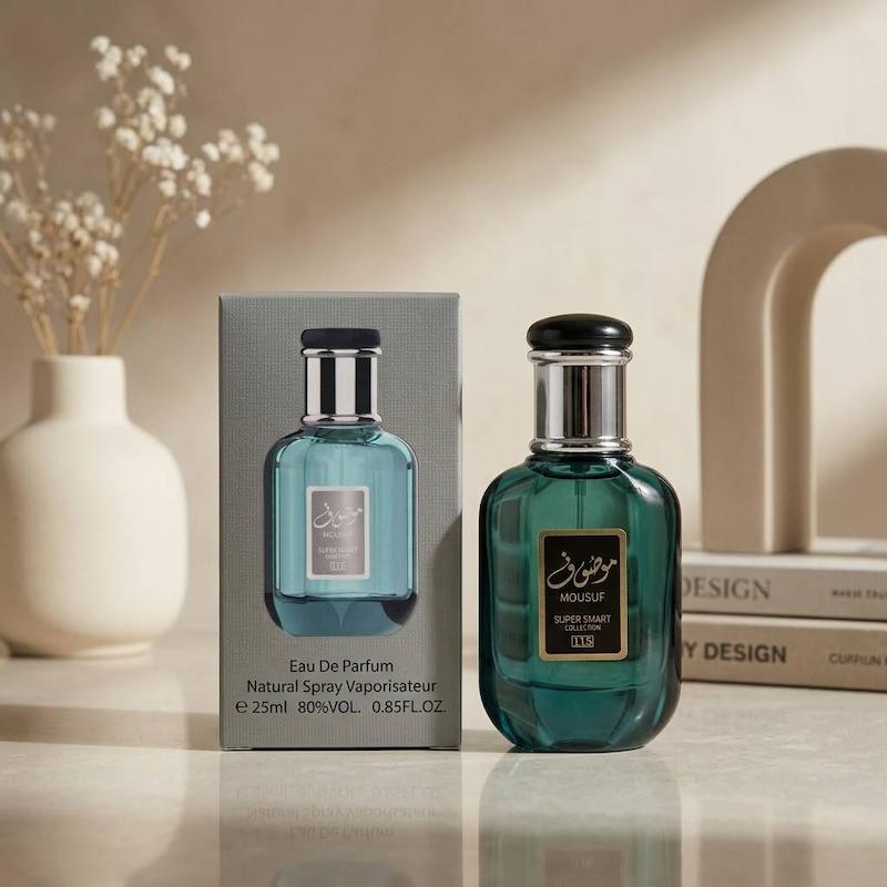 ادکلن یونیسکس Ard Al Zaafaran Mousuf Ramadi 25ml برند Super Smart Collection کد 115 / ارض الزعفران موصوف رمادی سوپر اسمارت کالکشن