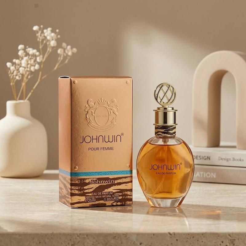 ادکلن زنانه Roberto Cavalli 25ml برند Johnwin/ روبرتو کاوالی زنانه ادو پرفیوم (طلایی) جانوین